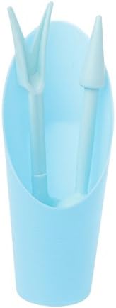 Poity Garden Tools Plastic Colorful Shovel Dibber Widger Utility Soil Scoop Blue