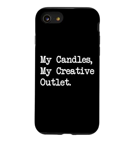My Candles My Creative Outlet Funny Candle Maker Quotes Case for iPhone SE (202…