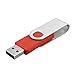 JUANWE 10 Pack 2GB USB Flash Drive USB 2.0 Thumb Drives Jump Drive Fold Storage Memory Stick Swivel Design - Red