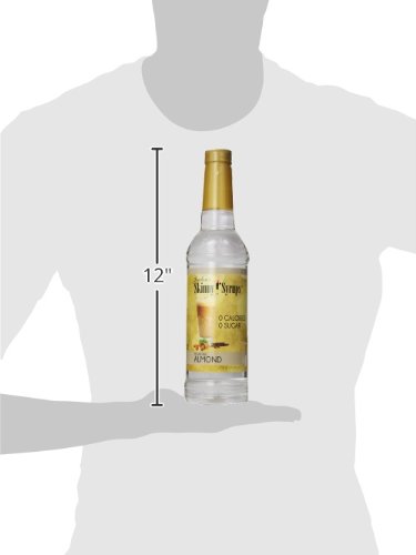 Jordan’s Skinny Syrups | Sugar Free Almond Coffee Syrup | Healthy Flavors with 0 Calories, 0 Sugar, 0 Carbs | 750ml/25.4oz Bottles - Pack of 6