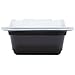 Green Direct Pack of 20 (12 oz) - Disposable Meal Prep and Take out black food containers with lids, Plastic Bento Lunch Box To Go