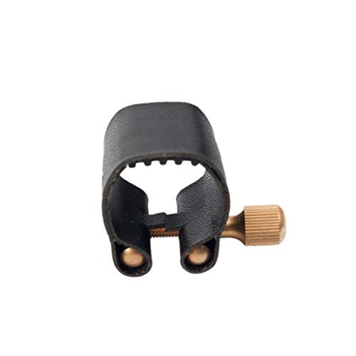 image for Baosity 1 Set Mouthpiece Cap Cover Leather Ligature Saxophone Replacem