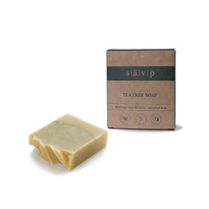 Savp-Cosmetics-Tea-Tree-Soap-Bar-with-Shea-Butter--Natural-Organic-Vegan-Essential-Oils-Bar-Anti-septic-For-Acne-Face-and-Body-Palm-Oil-Free-Deep-Cleansing-and-Moisturising-100g Sävp Cosmetics Tea Tree Soap Bar with Shea Butter – Natural Organic Vegan Essential Oils Bar, Anti-septic For Acne Face…