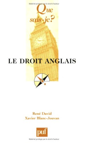 Le  droit anglais