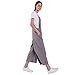 Women's Jumpsuits Casual Long Rompers Wide Leg Baggy Bibs Overalls Pants S-5XL (M, Grey)