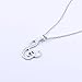 YFN S925 Sterling Silver Cubic Zirconia 26 Letters Alphabet Pendant Necklace (Alphabet S)