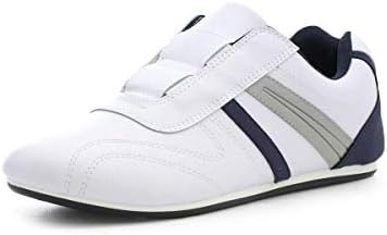 PODIUM Mens White Slip On Sports Trainer