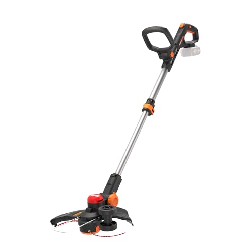 WORX Nitro WG173E.9 - Tagliaerba a batteria 20 V, potente motore brushless – circuito di taglio da 33 cm – Solo utensile