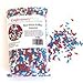 Red White And Blue Edible Jimmies - 4 ounces