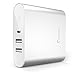 i-Blason Aero 10400 mAh Dual Port Ultra Compact External Battery Portable USB Charger Power Bank - Intelli-ChargeTM Wide Compatibility, Fast Charging, High Capacity (Silver)