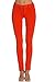 Poplooks Women's Casual Mid Rise Stretch Skinny Knit Jegging Pants