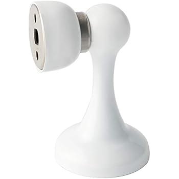 Alise Magnetic Door Stop Stainless Steel Doorstop Door Catch Holder Heavy Duty Conceal Screw Wall/Floor Mount,MX003-W White Finish