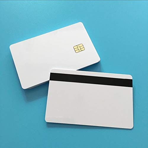 10pcs SLE4442 with 2 Track Hi co Magnetic Stripe Composite PVC Card (Black) - Thumbnail 3