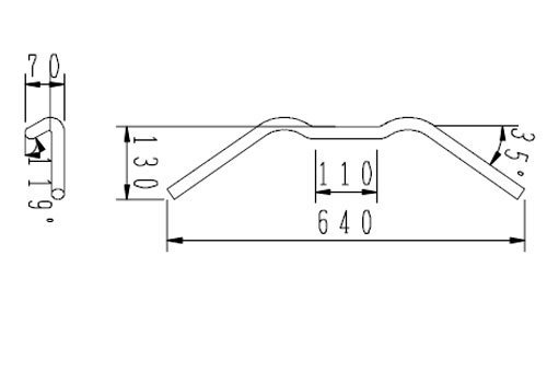 Hurricane bar handle kit black CBR250R HBK662B