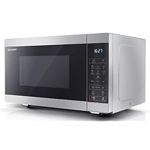 SHARP YC-MS252AU-S 900W Solo Digital Microwave Oven with 25 L Capacity & 11 Power Levels & Defrost Function – Silver…