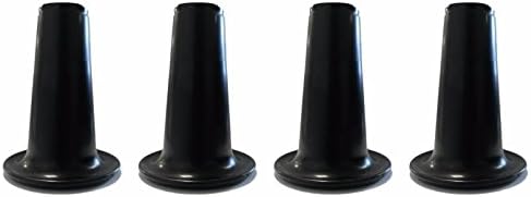 GTU Forniture Plastic Bed Frame Feet / Glide Legs To Replace Wheels, 3 1/4" Tall/High (4)