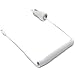 iPhone Car Charger, BitTrendx 3.4A Adaptive Smart Apple Lightning Car Charger with Tangle-Free Coiled Cable for iPhone 7 7 Plus 6S 6S Plus SE 6 6 Plus 5 5S 5c iPad Plus Extra USB Port (White)