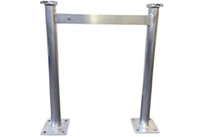 F and L Aluminum Parts F&L One Leg Frame for AC Stand, Florida Building Code & Miami-Dade Approved(FBC & NOA) - 30" Leg Frame, Full Assembly not Included. I-Beams Sold Separately