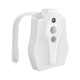 Toilet Night Light, GDEALER Toilet Light Toilet Nightlight Sensor Motion Activated Lights - 8 Colors for Washroom Bathroom