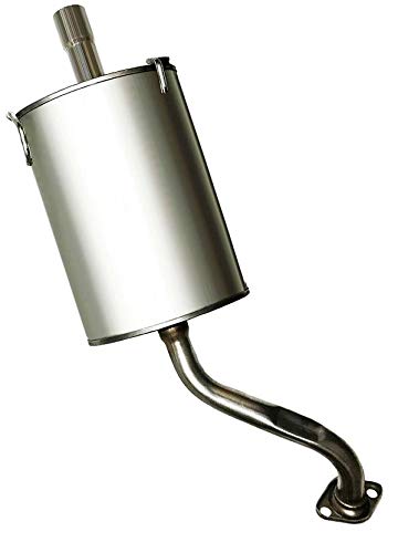 Northeastern Exhaust Stainless Steel Rear Muffler – Direct Fit For Honda CR-V 2.4L 2002-2006 – Includes Gasket, Hangers, Spring Bolts