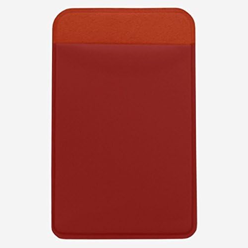 Wellspring Gift Red Add a Pocket to a Cell Phone or Tablet Holds Business Cards, Credit Cards, ATM Cards