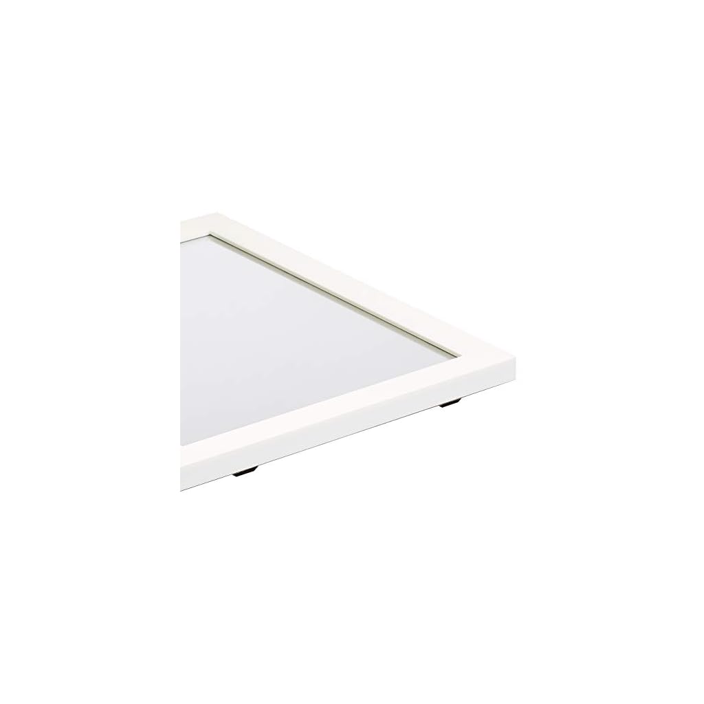 Amazon Basics Rectangular Wall Mirror 20" x 28", Standard Trim, White
