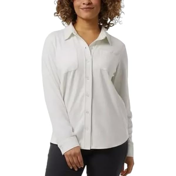 Chemise 32 Degrees Heat Blanche Boutonnée Manches Longues Femme Taille L