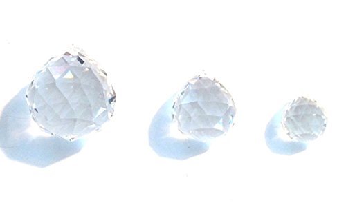 Set of Three Crystal Balls (40mm, 30mm and 20mm Size)-for Harmonizing Environment