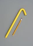 Hook Stake, 12"L, Yellow