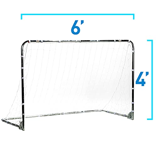 Franklin Sports Premier Steel Soccer Goal Folding Backyard Soccer