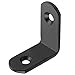 30mm Black Corner Brace L Bracket Corner Bracket Right Angle Brace Brackets Fastener Stainless Steel/Pack of 15