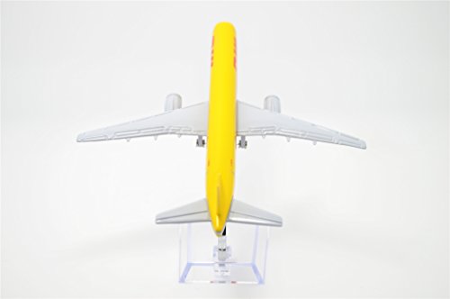 757 DHL Cargo Airplane Diecast with Desk Stand