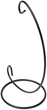 Queenbuygo Creative Hanging Stand Holder Lantern Hook for Light /Candle /Glass Ball Vase /Flower Plant Pot /Terrarium Container (Black)