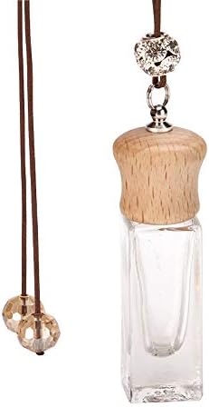 Forala Lucky Wishing Bottle Car Charm 6ML Empty Perfume Glass Bottle Hanging Pendant