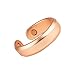 Copper Ring for Arthritis by Copper Compression - 99.9% Pure Copper + Magnetic Therapy Relief Ring for Men + Women. Magnet Therapy Jewelry Rings for Arthritis, Carpal Tunnel, Fingers, Thumb, Hands - M