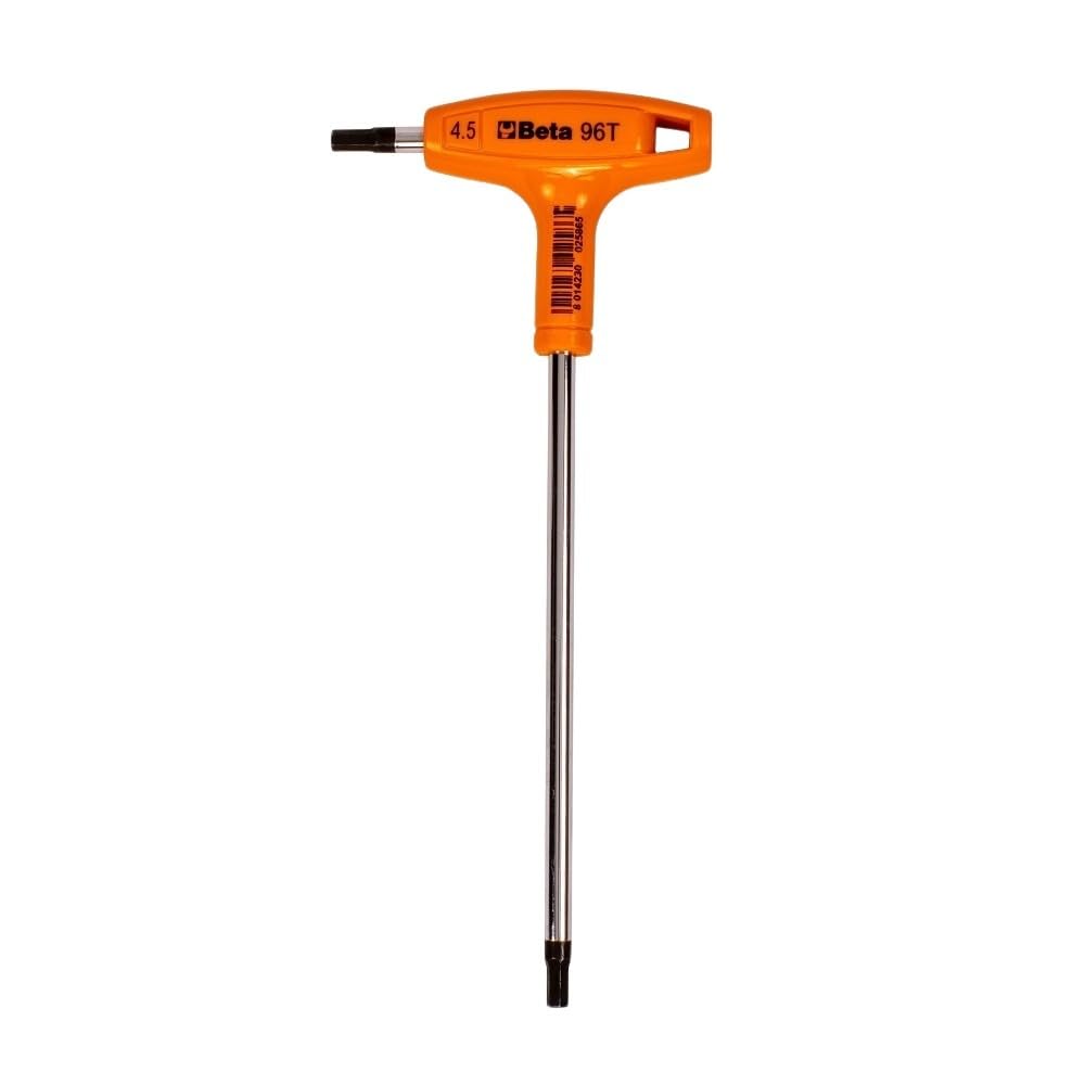 Beta 96T 4 Chiavi maschio esagonale piegate con impugnatura di manovra cromate