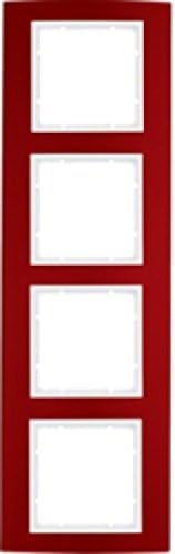 Hager B3 - Frame 4 Elements Red White Polar