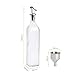 Olive Oil Dispenser - 2 Pack Oil and Vinegar Dispenser ( 17OZ ) Salad Dressing Cruet Glass Bottle Olive Oil Bottles Dispenser Glass Oil Bottle Coconut Oil bottle with 1 Stainless Steel Funnel