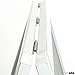 Ilyapa Wooden A-Frame Sign with Eraser & Chalk - 40 x 20 Inches Magnetic Sidewalk Chalkboard – Sturdy Freestanding White Sandwich Board Menu Display for Restaurant, Business Or Wedding