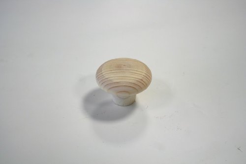 Furniture Knob / 40 mm in Diam. / Genuine Untreated Pine Wood