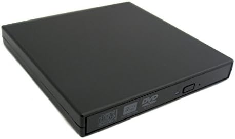 Hiqimi 1MB Black Slim 8x DVD USB 2.0 External CD DVD VCD Burner Writer Drive All PC
