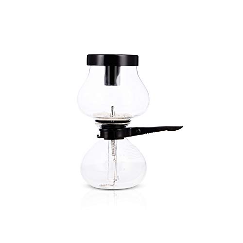 Yama Glass YAMCNT5 Tabletop w/Ceramic Base (20oz) 5-Cup Coffee Siphon with Butane Burner