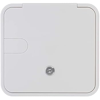 Dumble Low Profile Electric Cable Hatch RV Electric Cord - White RV Camper Electric Cord Cover, 8