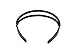 Yeshan Big Rhinestone and Crystal Bead Handmade Plastic Headband ,Hairband for Women,White