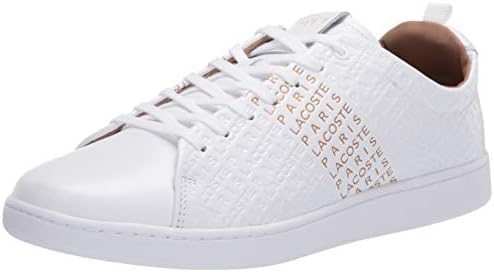 lacoste carnaby evo white gold