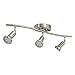 DND 3-Light Adjustable LED Track Lighting Kit - Curved - GU10 LED Bulbs Included. CE2002-LED-SN (Satin Nickel LED)