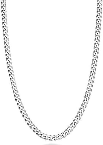 Savlano 925 Sterling Silver 4.5mm Italian Solid Flat Mariner Link