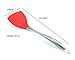 Fly Joys Heat Resistant Silicone Spatula/Spoonula Non-Stick Wok Turner in Hygienic Solid Coating with Stainless Steel Handle Cookware Kitchen Tools(Red)