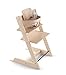 Stokke Adjustable Ergonomic Tripp Trapp High Chair with Baby Set - Natural & Tripp Trapp Tray - White