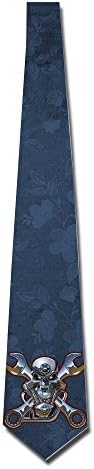 HOTOU Men's Skull Head Gun Fashion Neckties Skinny Tie